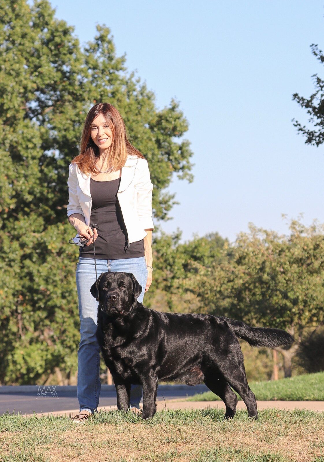 Photo of BOSS CH Hoffmann’s Mr. Perfectly Fine, a Black Labrador Retriever.